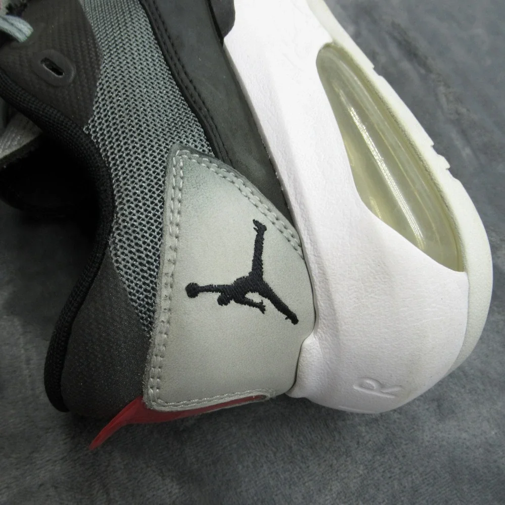Jordan Air‎ 200E Sneakers Mens 11.5 Black Low Top Cushioned Lace Athletic Chunky
